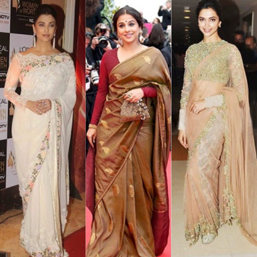 10 actresses sarees 1