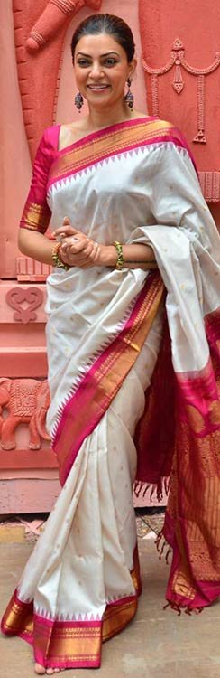 Sushmita Sen In White And Pink Saree 1 stylecraze
