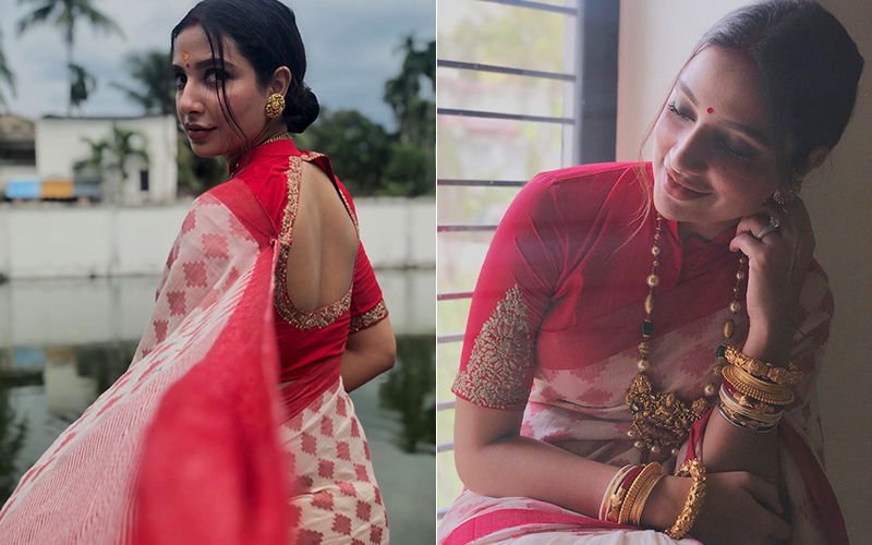 parineeta actress subhashree ganguly is looking regal in red coloured saree shares pictures on instagram 2019 8 26 15 49 19 thumbnail. spotboyE