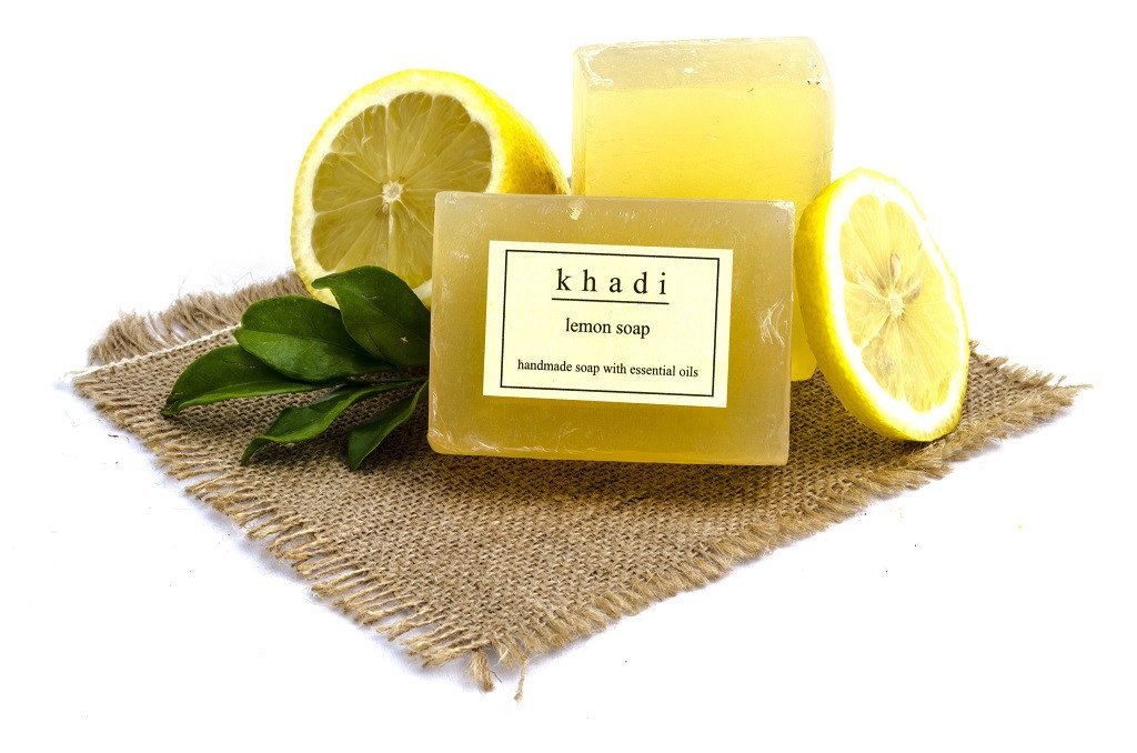 Lemon Soap Khadi India 1